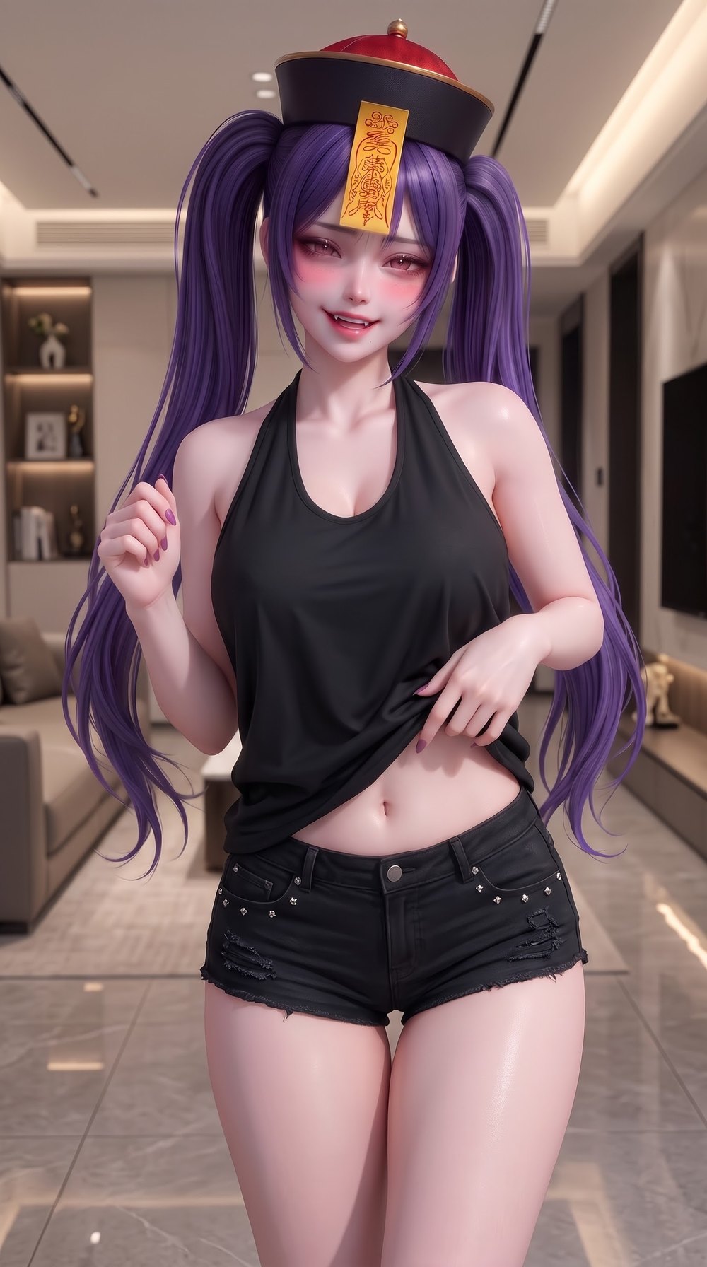 V07 黑挂脖 · 破洞牛仔