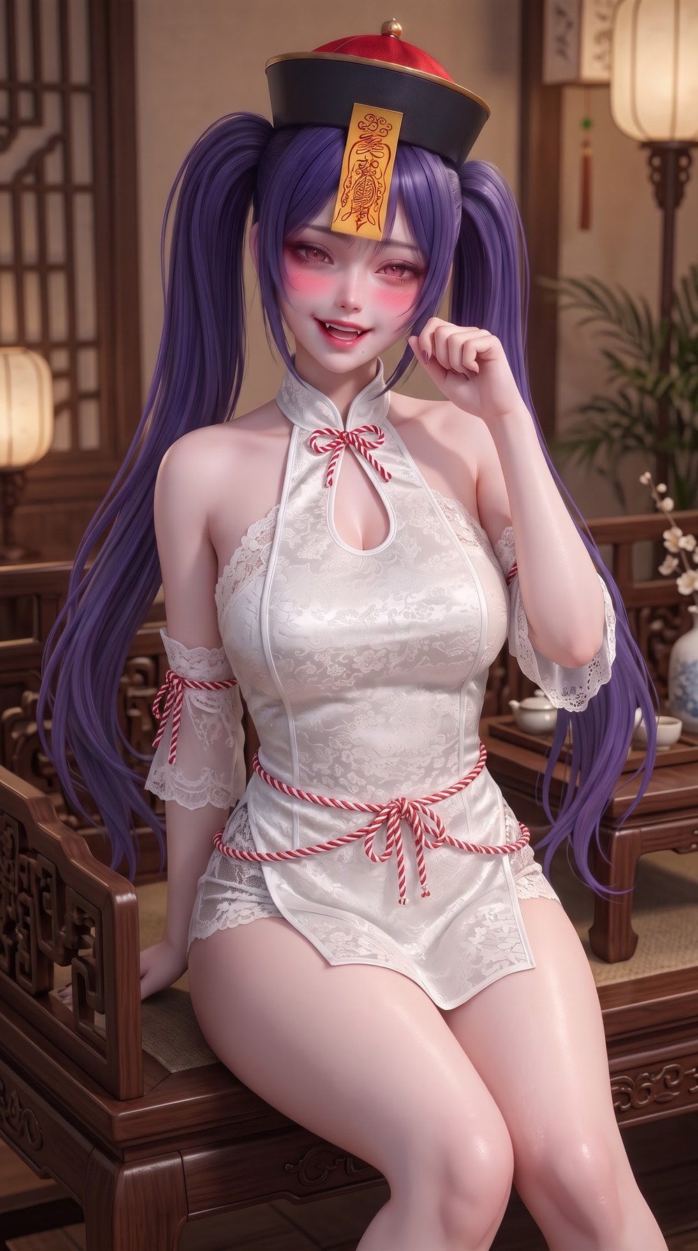 V15 白蕾丝旗袍 · 旧礼